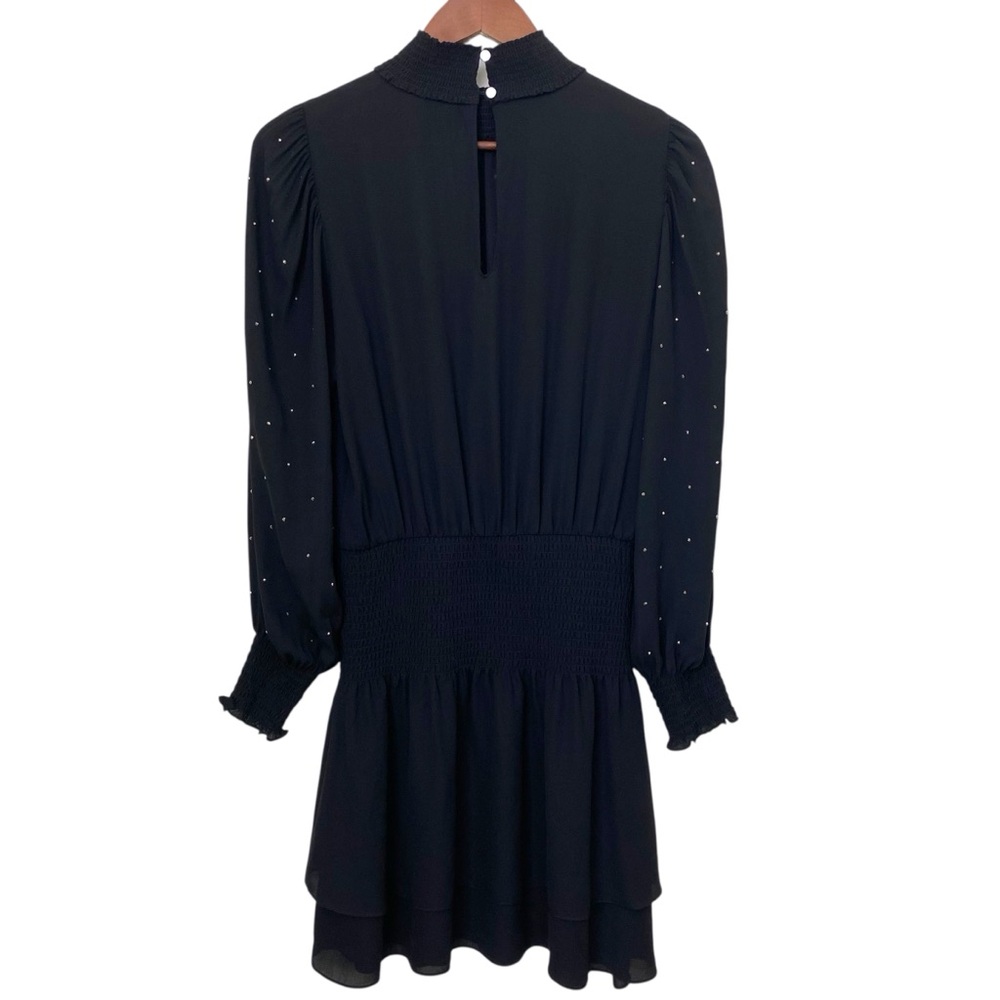 White House Black Market Black Long Sleeve Dress Sz Small - Picture 9 of 12